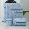 Colorful Polyester Printing Laundry Bags 6 Pcs Set Underwear Bra Washing Machine Bag Mesh Travel Organizer Wash Bag Folding Laundry Basket YFA2035