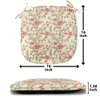 Ambesonne rosstol sittplats kudde uppsättning av 6, rustikt mönster med blommor stjälkar gamla modedesign klassisk feminin, antislip säte stoppning för kök