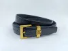 Luxury Belt Designer Belts For Women Mens Leather Belt Fashion Soft äkta läder midja bälten för jeans klänning mode dagliga outfitbälten med originallåda