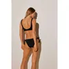 Best Quality Bikini Set Two-pieces Swimwear Women Solid Color Black White Designed in Spain Wholesale