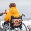 Storage Bags Wheelchair Bag For Back Printed Adjustable Polyester Pouch Portable Mobile Phones Colorful