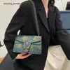 Bolsos de marca de moda al por mayor transfronterizos, bolso de mano estampado para mujer, nuevo bolso Dign, bandolera de un solo hombro, bolsos cuadrados pequeños