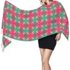 Foulards Motif multicolore dans le style arabe Écharpe Wrap Femmes Long Hiver Chaud Gland Châle Unisexe Mode Luxe Polyvalent