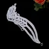 Pinces à cheveux Femmes Couronne Accessoires De Mariage Bandeaux De Mariée Bijoux De Fiançailles Forme De Feuille De Cristal Pageant Coronets Casque YQ238