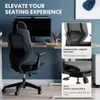 FLEXISPOT High Back Desk Swivel Computer Chair with Adjustable Seat Depth and 3D Armrest - Gray