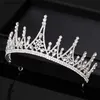 Tiaras Fashion Gold Color Crown Bridal Princess Tiaras Diadems For Wedding Hair Accessories Women Crystal Pearl Headpiece Jewelry Y240319