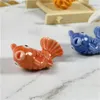 Chopsticks 2PCS Spoon Rack Cuisine Restaurant Ceramic Cartoon Little Carp Color