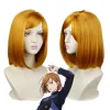 Wigs GAKA Anime Spellbound Battle Roleplay Wig Diagonal Bangs Blue Long Straight Lolita Wig Female Resistant Synthetic Hair