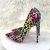 Плюс HBP Leopard не-бренд красочный размер Chaussures Talon New Fashion Stilettos High Heel Womens для женщин