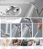 Bathroom Shower Heads Zhang Ji New Replacement Filter balls SPA shower head with stop button 3 Modes adjustable shower head Y240319