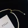 Fransk stil naturlig pärlhänge halsband för kvinnor ny ankomst