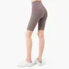 2024Aloyoga Frauen Sommer Neue Shorts Nude 5/4 Hosen frauen Sommer Keine T Engen Kleid Hohe Taille Heben Hüfte Fitness yoga Shorts Großhandelspreis Marke Bewegung Shorts