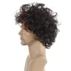 Synthetic Wigs Cosplay Wigs Mens Short Brown Wig Synthetic Hair Smooth Natural Pixie Cut Toupee Curly Heat Resistant Wigs For Male Men 240328 240327