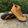 Schoenen 2023 Winter Warm Rubber Running Wandelschoenen Men Vrouwen Sneeuw op blote voeten Schoenen Anti Slip Ademboute Snow Boots voor buiten wandelen