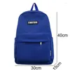 Sac à dos tendance Cool couleur unie voyage hommes femmes étanche école femme adolescent étudiant sac fille garçon livre dame mâle