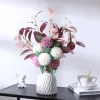 Nordic Künstliche Seidenblumen Weiß Braut Hochzeit Anemonenstrauß Sammelalbum Home Party Zimmer Tischdekoration Pflanze Gefälschte