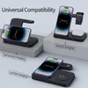 Складная беспроводная зарядка 15 Вт для iPhone 15 14 13 12 Pro Max Apple Watch 8/7/6 Samsung Galaxy 5/4/3