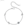 Urok Bracelets AZ630-S Lefei Fashion Fine Luksusowy klasyczny 0,5ct MOSSANITE LISTET NUMER 30 S FOR WOMEN S925 Srebrna biżuteria ślubna GFIT L240319