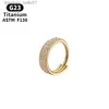 Stud G23 Titanium Piercing Nose Ring for Women ASTM F136 BO Jewelry Brosket Tragus Dihra Titanium Hing Hoop EaringsC24319