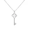 CILMI HARVILL CHHC Women's Necklace Four-leaf Clover Key Metal Chain Firm Gift Box Design Length Adjustable