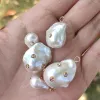 Boucles d'oreilles à breloques baroques pour femmes, grandes perles, perles de cristal colorées, décoration, accessoires Boho, bijoux de fête et de Banquet, 2022