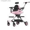 Strollers# New Double baby stroller trolley car portable folding stroller two kids child trolley Pushchair Baby Light Stroller With Parasol L240319