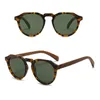 GCV Brand Advanced Walnut Wood Hawksbill Leopard Grain Frames Ultralight Sunglasses Men Women Female Polarized Delicate Fashion 240304