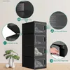 Förvaringshållare Racks Footwear Storage Box 18 Medelstora arrangör Stackbara lådor Hyllor Containerlådor - Black Y240319