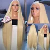Rosabeauty 613 Honey Blonde 13x6 Lace Front Human Hair Wigs 30 40 Inch Brazilian Bone Straight Color 13x4 Frontal Wig for Women
