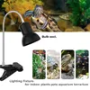 Desk Lamps Clip on Lamp Portable Clamp On Light Fixture, E27, Dimmable Flexible Goose Neck for Indoor Plants, Tortoise Aquarium, Home Lighting Non-waterproof Bulb Excl.