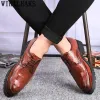 Buty Krokodyle buty włoskie męskie buty skórzane formalne czarne buty designerskie mężczyźni Oxford Evening sukien