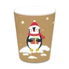 Party Decoration Xmas Christmas Tree Santa Claus Gifts Theme Disponertable Table Set Pappersplattor Cups Globos Favors Dekorationer