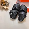 Mode Zomer Chypre Slippers Sandalen Familie Platte Slider Italië Populair Heren Dames Wit lederen enkelbandjes Magic Stick Designer Slip-On Nieuwigheid Slipper Box EU 35-45