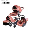 Kinderwagens # Kinderwagen 3-in-1 driewieler loopstoeltje High Landscape Kinderwagen Opvouwbare kinderwagens babytrolley babykinderwagen voor baby 0-36 maanden L240319