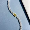 Браслет Wong Rain, стерлинговое серебро 925 пробы, 6*8 мм, измельченный лед, цитрин, белый сапфир, женские браслеты, ювелирные изделия, подарок на годовщину 240319