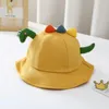 Berets Doit Baumwolle Panama Cartoon Dinosaurier Sommer Eimer Hut Fischer Baby Frühling Im Freien Reise Sonnenkappe Für Jungen Mädchen