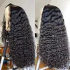 13x4 13x6 Deep Wave Spets Front Wig Human Hair Transparent spets frontala peruker för kvinnor Human hår peruker Förpluckade spetsfront peruk