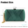 Clutch Bags New Wallet Stylish Multi Color Dinner Bag Evening Luxury Women Bridal Party Prom Golden Tassel Wedding Purse Silk Handbag