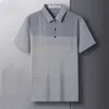 Zomer Mannen Korte Mouw Gestreepte Polo Shirts Streetwear Fashion Business T-Shirt Koreon Mannelijke Kleding Zakken Losse Casual Top 240319