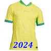 24 25 Brasilier Fotbollsskjorta Soccer Jersey 1998 2024 Copa America Antony Casemiro Jesus Richarlison Camiseta Paqueta Vini Jr Rodrygo Brasil Maillot Men Kids Uniform