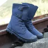 Boots Men High Top Canvas Shoes Fashion Outdoor Ankle Boots Male Casual Vulcanized Shoes Mens Sneakers Military Tactical Boots