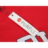 2024 Primavera/Verano Nueva gran letra roja estampado púrpura básico para hombres y mujeres camiseta de manga corta grande ee01