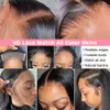 13x4 HD Transparent Lace Frontal Wig Straight 13x6 Lace Front 100% Human Hair Wigs for Black Women baby hair