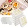 Present Wrap 6st Kraft Cupcake Holder with Liners 12 Count Candy Treat Boxes Dessert Packaging Box For Cookies Muffins Pastries