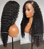 Long Sassy Curly Silk Base Human Hair Wigs With Baby Hair Gluelesss Brazilian EXCOIT Kinky Curly Pu Silk Base Wigs For Women7283907