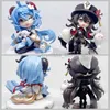 Anime Manga Genshin Impact Ganyu figurka Hu Tao Kawaii Mini modelka figurki Anime GK PVC zabawki dla dzieci dekoracja stou prezenty 240319