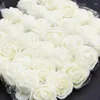 Decoratieve Bloemen 144 stks 2 cm Mini Foam Rose Bloem Met Garen Kunstmatige Teddybeer Voor Bruiloft Decor DIY Krans nep