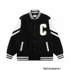 Designer versione corretta CE Asciugamano per la casa Cappotto da baseball Big C Giacca ricamata piatta unisex abbinata ai colori99YX