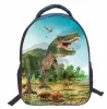 Bags Dinosaur 3D Impressa Backpack Cartoon Crianças Trex School Bags Baby Mulheres Menino Acessório Crianças meninas meninas Crianças Mochila