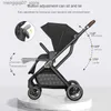 Barnvagnar# Portable Lightweight High View Baby Barnvagn Baby Barnvagn 0 till 3 år Vikning av flera sit eller ligger ner nyfödda barnvagn L240319